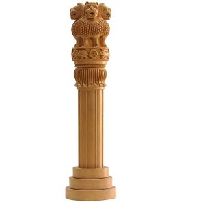 Desk Accessories - OMLITE Wooden Ashok Stamp - ( Code - 25 )