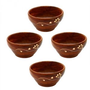 Crockery - OMLITE Wooden Decorative Bowls - ( Code - 7 )