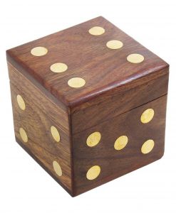 Kitchen Accessories - OMLITE Dice Wooden Box - ( Code - 73 )