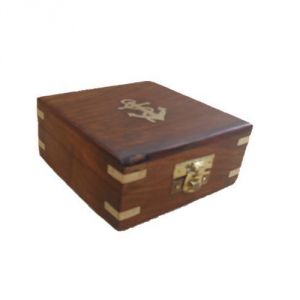 Kitchen Storage - OMLITE Wooden Decorated Box - ( Code - 11 )