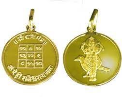 Yantras - Shani Dev pendant Gold-plated