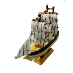 Desk Accessories - OMLITE Wooden Decorative Ship - ( Code - 26 )
