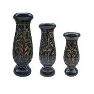 Home Decoratives - OMLITE Wooden Flower Vase - ( Code - 36 )