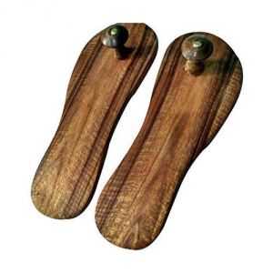 Footwear - OMLITE Wooden Acupressure Khadau - ( Code - 31 )