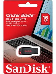 USB Pen Drives (16 GB) - Sandisk Cruzer Blade 16GB USB Flash Drive