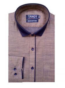 Formal Shirts (Men's) - Tangy Men's Wear Plain Full Shirt-(code-155304)