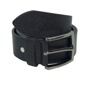 Men's Accessories - JL Collections Sufiano Men Casual Black Genuine Leather Belt (Code - JL_BL_12-SUFIANO)