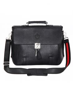 Messenger bags - JL Collections Black Leather Laptop Executive Messenger Bag (Code - JL_EB_3479)
