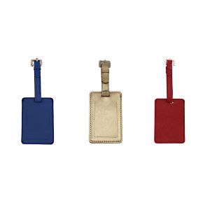 Travel luggage tags - JL Collections Polyurethane (PU) Multicolor Luggage Tags for Suitcases and Bags (Pack of 3) (Code - JL_LT_MUL)