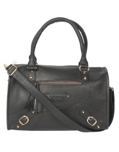 Casual Bags - Jl Collections Women's Leather Grey Shoulder Bag