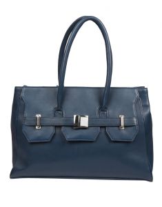 Women's Accessories - Jl Collections Women's Leather Blue Shoulder Bag
