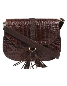 Women's Accessories - Jl Collections Women's Leather Brown Shoulder sling Bag