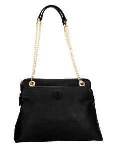 Handbags - JL Collections Womens Leather Black Shoulder Bag (Code - JLFB_3437)