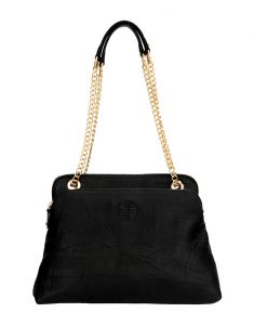 Women's Accessories - JL Collections Womens Leather Black Shoulder Bag (Code - JLFB_3440)