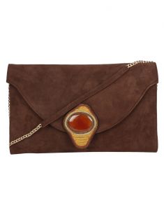 Wallets, Purses - Jl Collections Brown Women's Leather Clutches