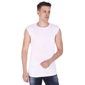 Vests (Men's) - UCG Men's White Viscose Vest ( Code - UCG6V101OL )