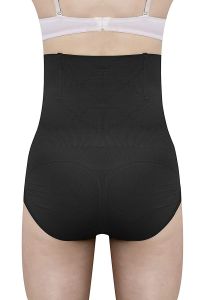 Ergode Women's Polyester Cotton Spandex Wire No Rolling Down Tummy Tucker Shapewear (Black,Free Size)