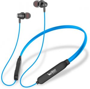 Headphones - Ubon Wireless 5.0 Neckband Earphone BT-5250 15 Hours Backup Bluetooth Headset  (Blue, In the Ear)