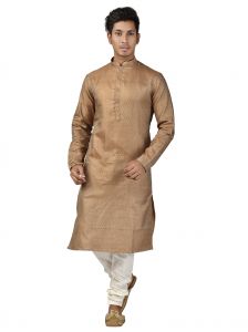 Apparels & Accessories - Limited Edition Cotton Silk Regular Fit Self Design Kurta Pajama ( Code - Akakkuset116)