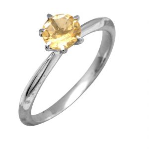 Men's Rings - yellow sapphire ring original & unheated gemstone pukhraj silver ring 4.25 ratti by Ceylonmine ( Code Red00014 )