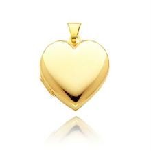 Gold Pendant Sets - AU 18k Pure Yellow Gold Cute Heart Fancy Pendant