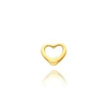 platinum,port,mahi,ag,avsar,la intimo,fasense Women's Clothing - AU 18k Pure Yellow Gold  Heart Pendant AUP039