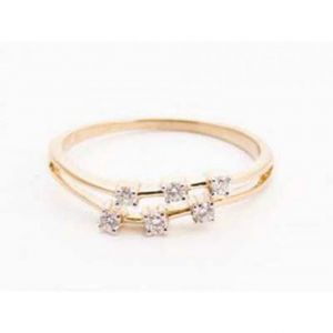 Diamond Rings - Ag Silver & Real Diamond Kinjal Ring ( Code - AGSR0150N )