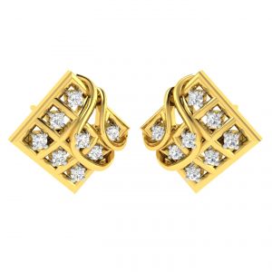 Diamond Earrings - Avsar 18 (750) and Diamond Jyoti Earring (Code - AVE346A)