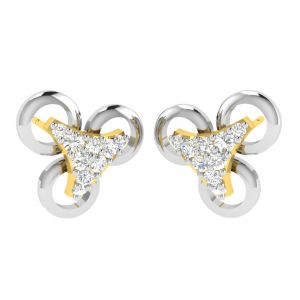 Gold Earrings - Avsar Real Gold Trisha Earring (Code - AVE364YB)
