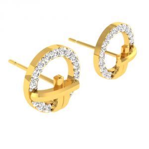 Gold Jewellery - Avsar Real Gold Nitisha Earring (Code - AVE397YB)