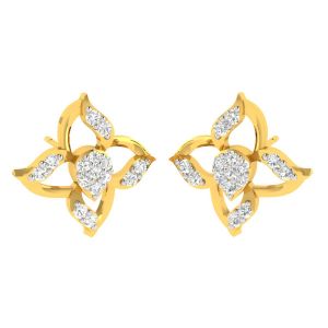 Gold Jewellery - Avsar 14 (585) Pranjal Earring (Code - AVE424YB)