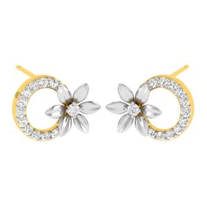 Gold Earrings - Avsar 14 (585) Sneha Earring (Code - AVE440YB)
