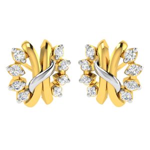 avsar Gold Earrings - Avsar 14 (585) Swati Earring (Code - AVE446YB)
