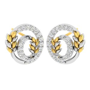 Diamond Earrings - Avsar 18 (750) Yellow Gold and Diamond Rashmi Earring (Code - AVE455A)