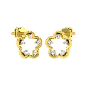 Avsar Gold Jewellery - Avsar 14K (585) Gold Earring AVE472YB