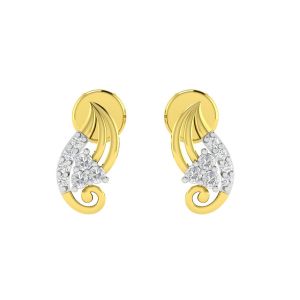 platinum,port,ag,avsar,la intimo,fasense,oviya Gold Jewellery - Avsar 14K (585) Gold Earring AVE491YB