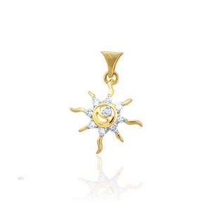 Gold Jewellery - Avsar Real Gold and Diamond Mrunali Pendant ( Code - AVP019N )