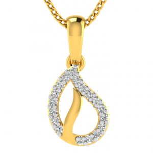 Avsar Gold Earrings - Avsar Real Gold 14k Pendant (Code - AVP501YB)