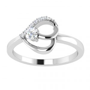 Diamond Rings - Avsar Real Gold Diamond 18K RING (Code - AVR394A)