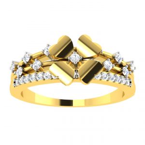 platinum,port,mahi,ag,avsar,la intimo,fasense Women's Clothing - Avsar 18K (750) Diamond Ring  (Code - AVR412A)