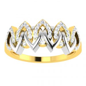 Diamond Rings - Avsar 18K (750) Diamond Ring  (Code - AVR414A)