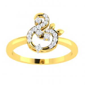Asmi,Sukkhi,N gal,Avsar Women's Clothing - Avsar 18K (750) Diamond Ring  (Code - AVR417A)