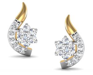 platinum,port,mahi,ag,avsar,la intimo,fasense Women's Clothing - Avsar Real Gold and Diamond Aarohi Earring BGE047A