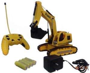 Remote Control Toys - 5 Channel Remote Controlled Rechargeable Excavator Truck  (Multicolor)