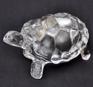 Feng Shui - Saini Dilli Store Original Crystal Tortoise Turtle For Feng Shui Vaastu Gift Career And Luck 4.5 Inchs