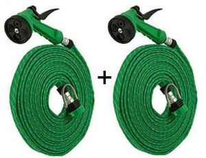 Car Cleaning Products - Set Of 2 Spray Gun 10 Meter Mtr House Garden Pipe Car Wash