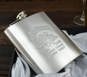 Bar Essentials - Big Size 8 Oz High Quality New Stainless Steel Hip Flask