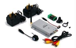 Security Cameras - Mini Cctv Hidden Color Pinhole Camera cordless with receiver TV Output