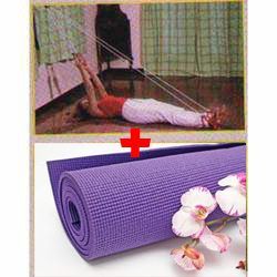 Fitness Accessories - Great Combo Offer!!!-yoga -6mm Mat- Plus-yoga Rope-abdominal Exercise Rope