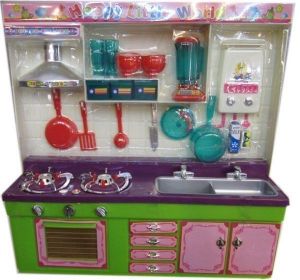 Blocks and activity sets - Birthday Gift For Kids Girls Modular Kitchen Set Battery Operated